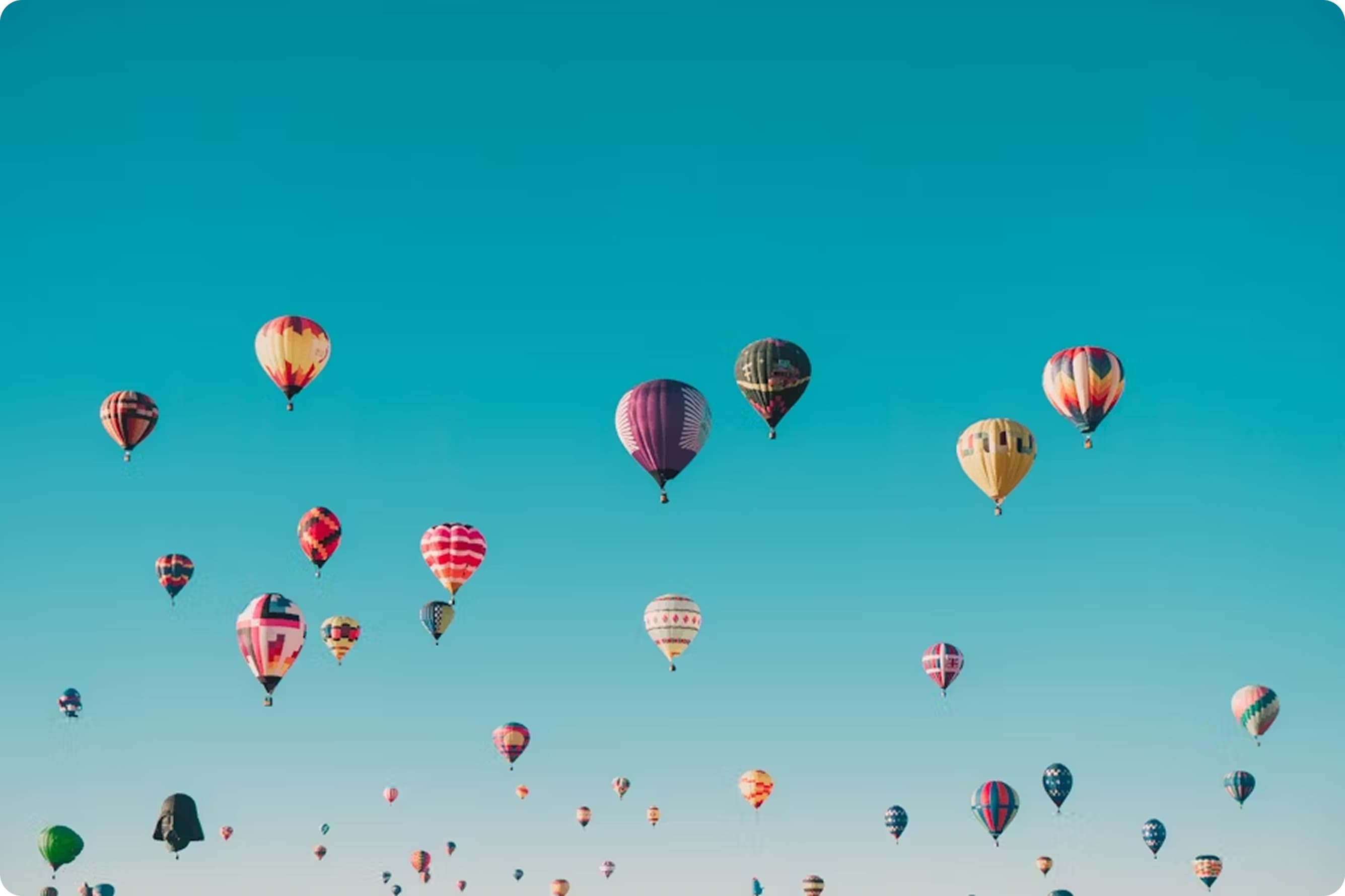 Hot air balloons
